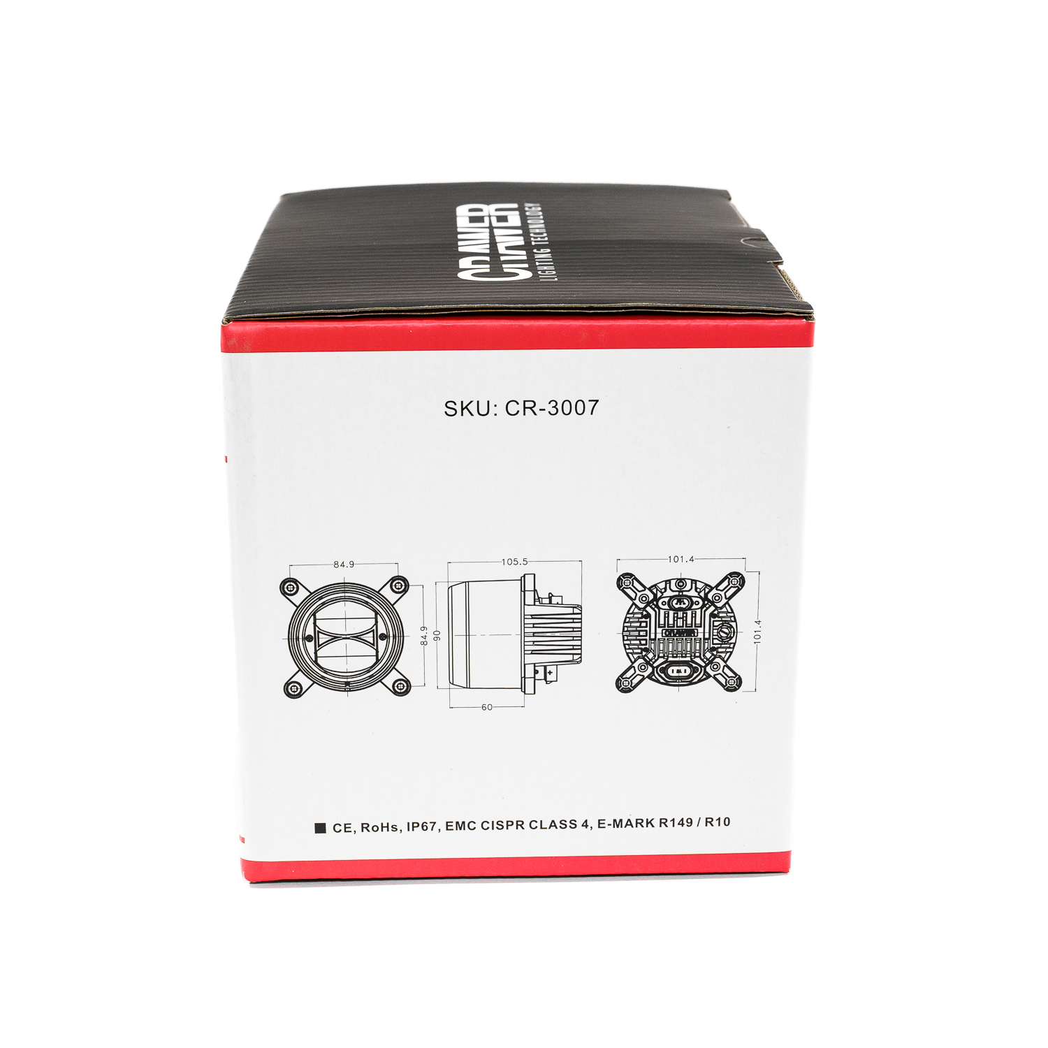 CR-3007 kasse dimensioner